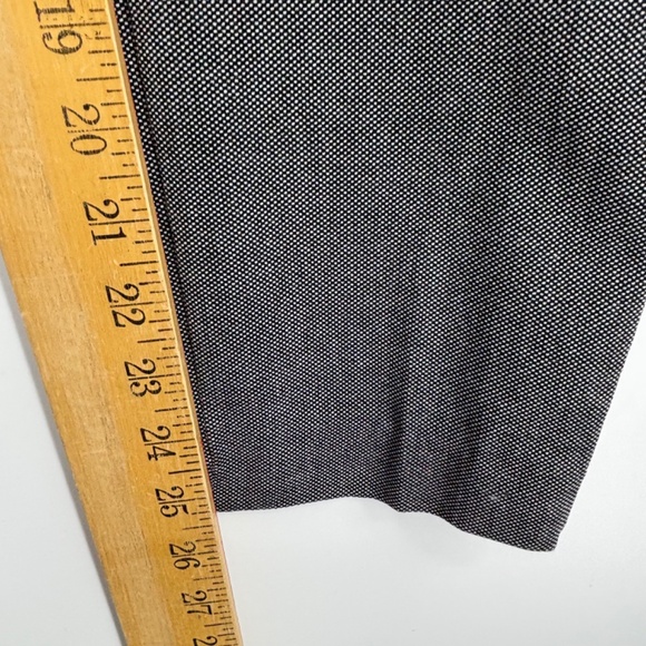 Zara Basic Womens Large Trouser Pants Black White Red Tuxedo Stripes Skinny Leg - Picture 5 of 9